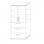 Szafa File - szuflady na teczki zawieszkowe TORO TS 04  80x43 h=218,9